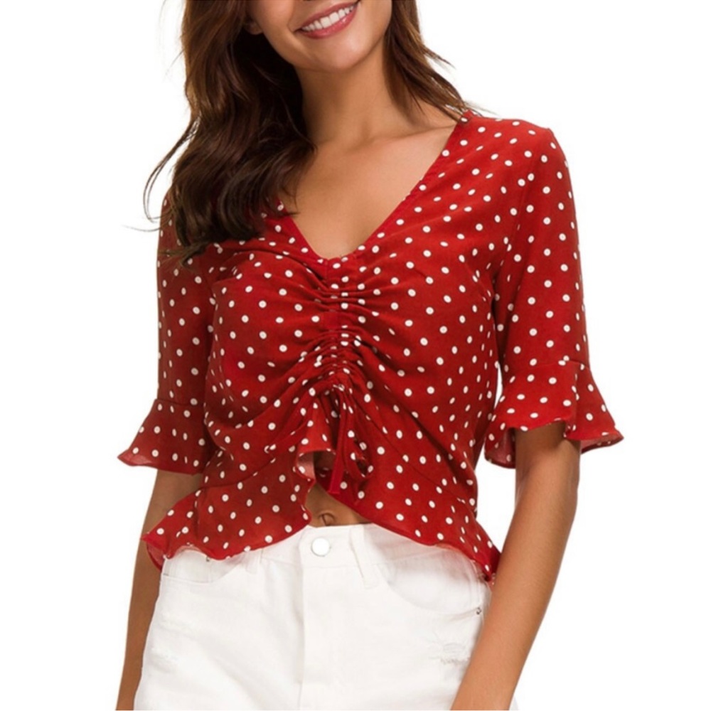 elodie • polka dot top • medium